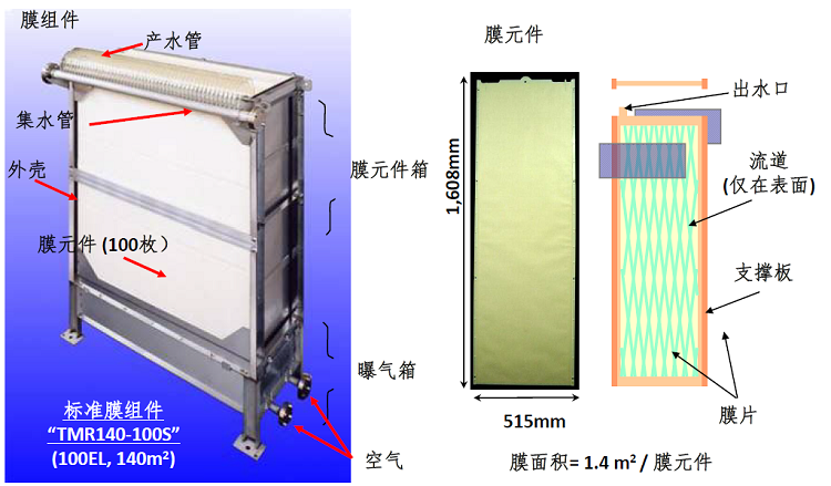 東麗mbr膜結(jié)構(gòu)圖